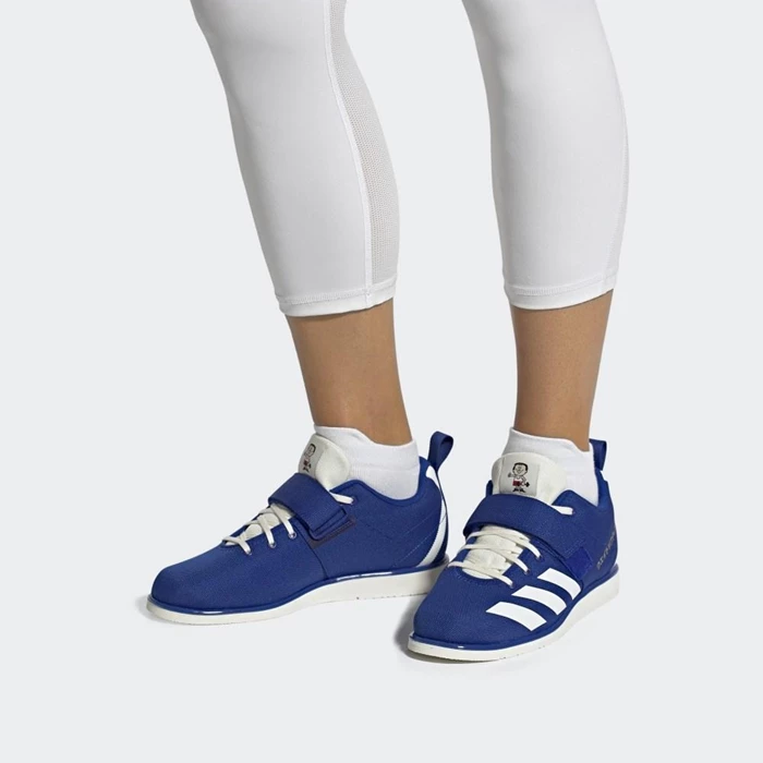 Zapatos De Levantamiento De Pesas Adidas Powerlift 4 Mujer Azules | 47OFIZUX