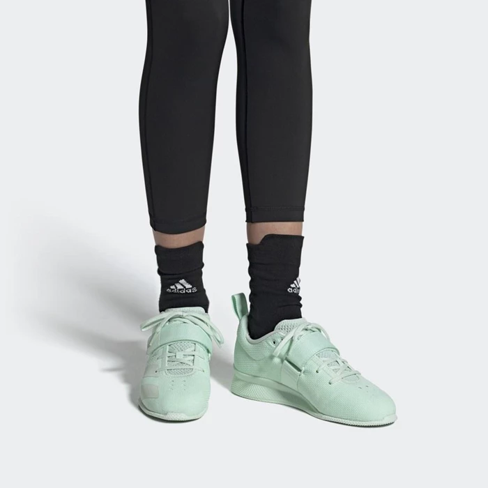 Zapatos De Levantamiento De Pesas Adidas Adipower 2 Mujer Verde | 81PNDUXT