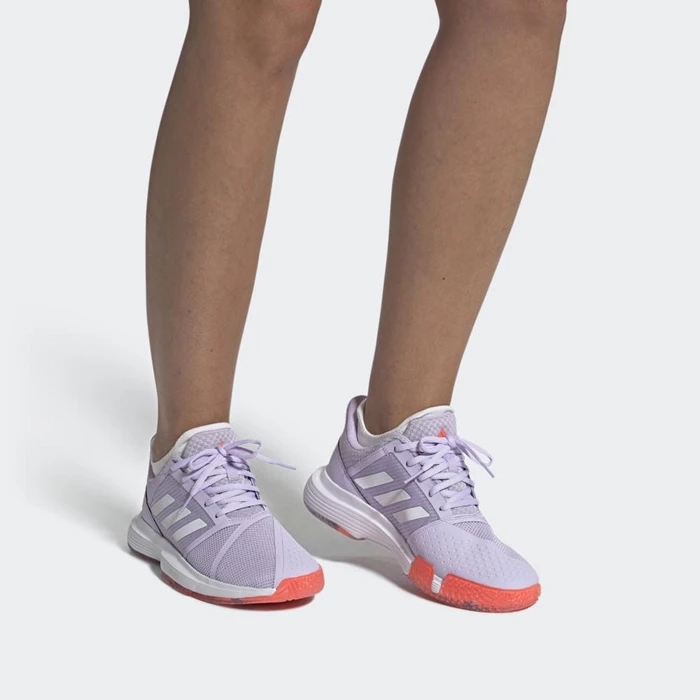 Zapatos De Tenis Adidas CourtJam Bounce Mujer Naranjas | 78YOXUTG