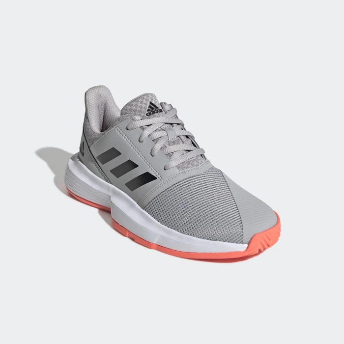 Zapatos De Tenis Adidas CourtJam Niños Gris | 14RGJHSZ