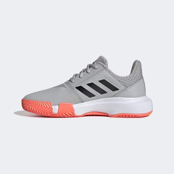 Zapatos De Tenis Adidas CourtJam Niños Gris | 14RGJHSZ