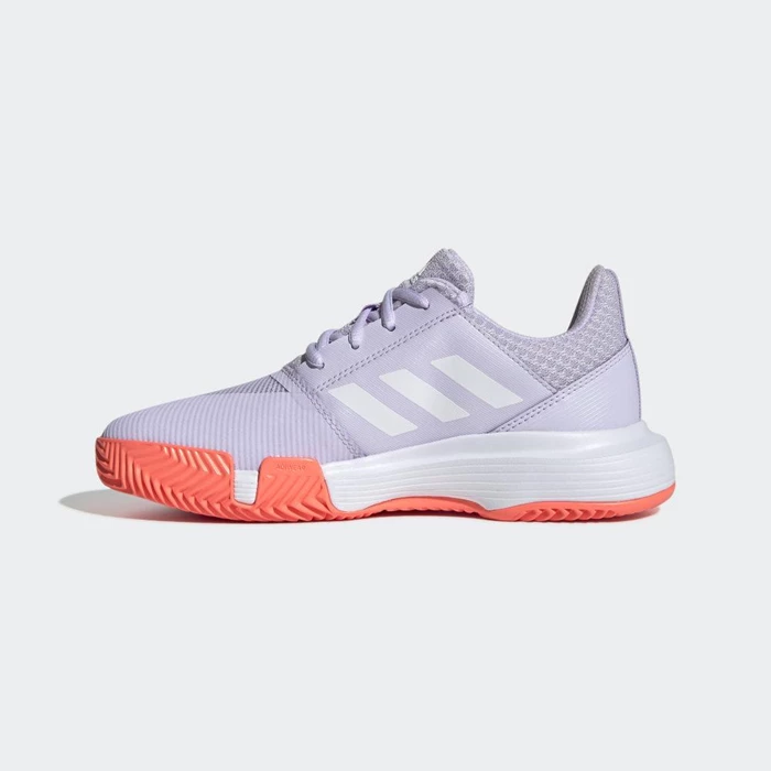 Zapatos De Tenis Adidas CourtJam Niños Moradas | 50ZUFRWS