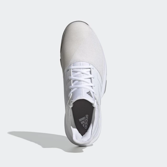 Zapatos De Tenis Adidas GameCourt Wide Hombre Blancas | 24ZBLHPE