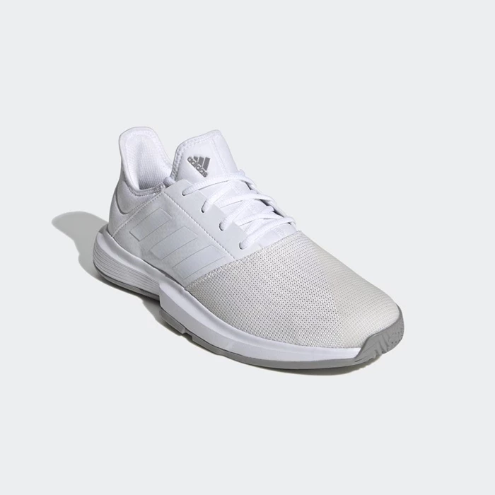 Zapatos De Tenis Adidas GameCourt Wide Hombre Blancas | 24ZBLHPE