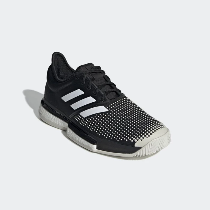 Zapatos De Tenis Adidas SoleCourt Clay Hombre Negras | 85SJXVRU