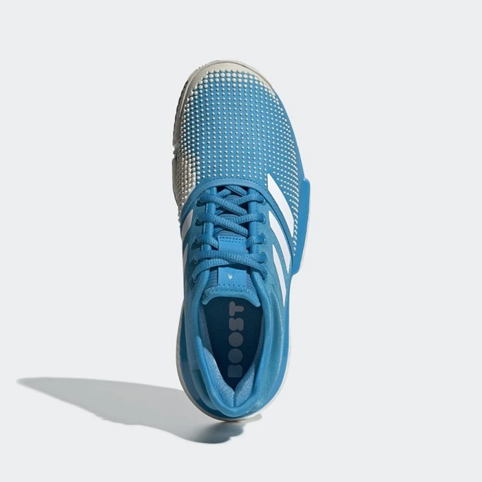 Zapatos De Tenis Adidas SoleCourt Clay Mujer Turquesa | 92ZUCFPJ