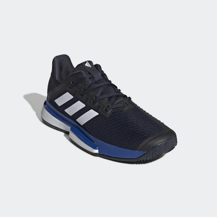 Zapatos De Tenis Adidas SoleMatch Bounce Clay Court Hombre Azules | 48CHMIEO