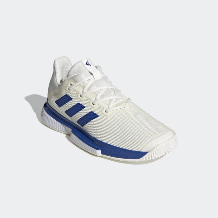 Zapatos De Tenis Adidas SoleMatch Bounce Hard Court Hombre Blancas | 76QJUTFY