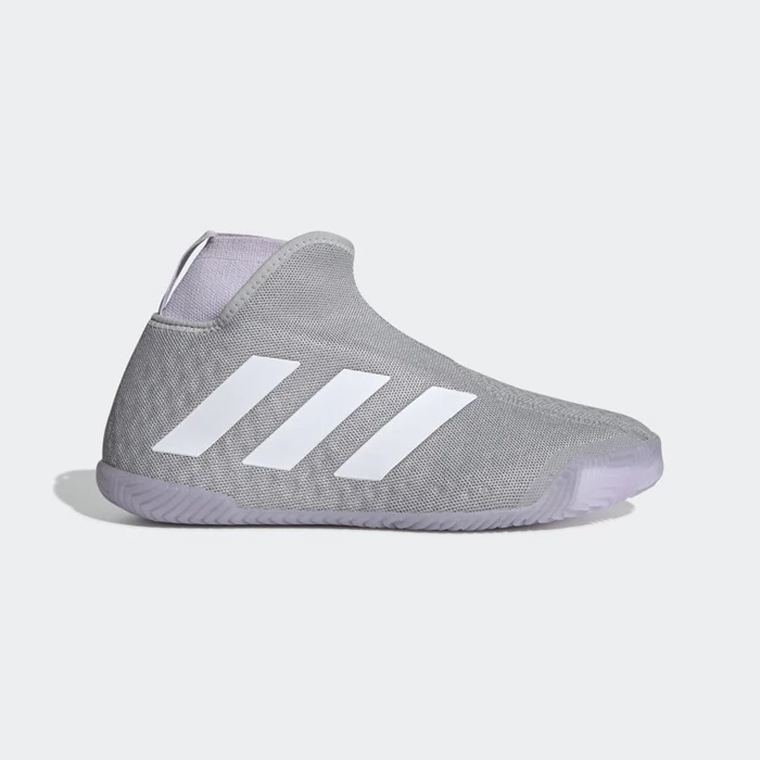 Zapatos De Tenis Adidas Stycon Laceless Hard Court Mujer Gris | 09HDRFVU