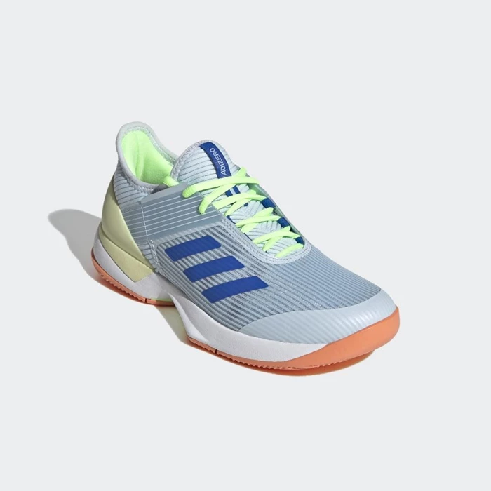 Zapatos De Tenis Adidas Ubersonic 3 Hard Court Mujer Azules | 81VRFHTU