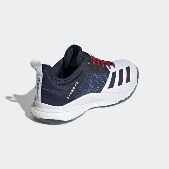 Zapatos De Voleibol Adidas Crazyflight X 3 USA Mujer Blancas | 61VRADCG