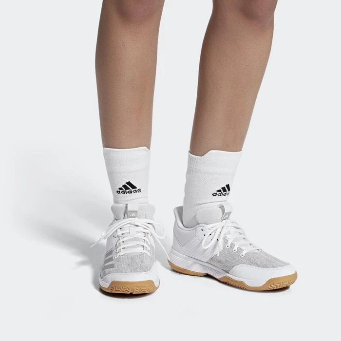 Zapatos De Voleibol Adidas Ligra 6 Mujer Blancas | 83RYUNIW